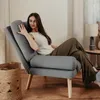 Idohome - Ausklappbarer Sessel mit Fußhocker LILA Produktbild-Vorschau 3