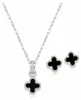 Elegant sieradenset "Black Clover" van zilver Productafbeelding-voorbeeld 6