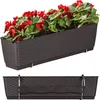 nabbi Plastikowa doniczka balkonowa DRL600PW 59 cm - brąz Podgląd zdjęcia produktu 5