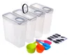 Set di 4 contenitori ermetici Relaxdays, con coperchio, Anteprima dell’immagine prodotto 8