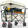TRESKO® Carrello pieghevole con tetto beige, vano Anteprima dell’immagine prodotto 1