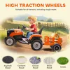 AIYAPLAY Elektryczny traktor dla dzieci z przyczepą, Podgląd zdjęcia produktu 4