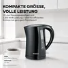 Severin WK 3498, 1,5 L, 2200 W, Čierna, Kov, Plast, Náhľad obrázku produktu 4