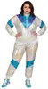 Uni 80 er Jahre Trainingsanzug Holografisch-  Jogginganzug Produktbild-Vorschau 5
