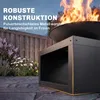 Outsunny Feuerschale Ø59 cm Feuerstelle mit Holzablage, Produktbild-Vorschau 6