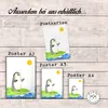 Mr. & Mrs. Panda Bild Pinguin Surfer DIN A2 - Weiß - Produktbild-Vorschau 3