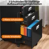 Yaheetech Mobiler Aktenschrank Rollcontainer mit 3 Produktbild-Vorschau 6