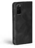 A black flip cover case for a smartphone is shown from the side. Produktbild-Vorschau