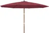 vidaXL Slunečník s dřevěným stožárem Bordeaux Red 400x273 Náhled obrázku produktu 1