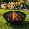 Feuerschale Schwarz 58cm – Robuste Stahl-Feuerschale für Produktbild-Vorschau 2
