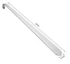 A single, long, silver shoehorn is displayed diagonally on a white background. Anteprima dell’immagine prodotto