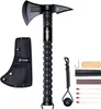 Hache Tomahawk professionnelle avec kit de survie 6in1 pour Voir les images du produit 1