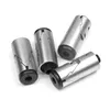 Four metal cylindrical connectors with black rubber ends, arranged on a white background. Produktbild-Vorschau