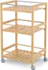 DomoPak Living Scaffale da bagno in bambù grande con 3 Anteprima dell’immagine prodotto 1