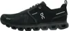 A side view of a black ON Running Cloud 6 WP Waterproof sneaker against a white background. Voir les images du produit