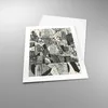 Poster - Poster ohne Rahmen - Abstraktion Vintage Schwarz - Produktbild-Vorschau 3