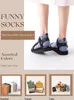 10 Paar Damen Lustige bunte Socken Baumwolle, Gr. 35-41, Produktbild-Vorschau 4