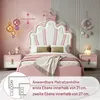 OYAJIA Kinderbett 90x200, Polsterbett für Mädchen Produktbild-Vorschau 6