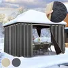 1x Outdoor Vorhang Grau Wetterfest Mit Ösen Gardinen Produktbild-Vorschau 5
