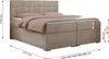 Boxspringbett, Doppelbett, Polsterbett mit Kopfstütze, Produktbild-Vorschau 6