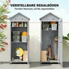 Outsunny Gartenschrank Holz extra hohe Geräteschuppen mit Produktbild-Vorschau 5