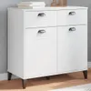 vidaXL Sideboard VIKEN Weiß 80x40x80 cm Holzwerkstoff Produktbild-Vorschau 1