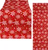 Tischläufer Winter Tischdecke Tischband Kerzen Tischdeko Produktbild-Vorschau 1