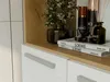 NEL 1K DK Badmeubel met wasmand, eikenhout Artisan / wit Productafbeelding-voorbeeld 6