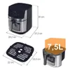 Heißluftfritteuse 7,5 L 2000 W Dual Heating 8 Programme | Produktbild-Vorschau 4