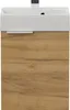 WC ospiti Lavabo salvaspazio "Cubi 40 cm" Rovere oro Anteprima dell’immagine prodotto 17