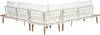 BELIANI Lounge Set Hellbraun Akazienholz 4-Teilig 5-Sitzer Produktbild-Vorschau 5