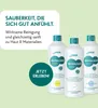 Three bottles of HAKA Neutralseife liquid cleaner are displayed on a light green background, with marketing text and a call to action on the left side. Produktbild-Vorschau