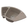 VBChome Spülbecken 90x54x19 cm Beige Granit 1,5 Becken Produktbild-Vorschau 1