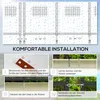 Outsunny Teichzaun, 365 x 126 cm Gartenzaun, 4er Set Produktbild-Vorschau 5