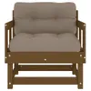 [Home] Gartenstühle mit Kissen 2 Stk. Honigbraun Massivholz Produktbild-Vorschau 4