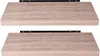 EUGAD 2er-Set Wandregal Hängeregal, Holz Board, Sonoma Produktbild-Vorschau 1