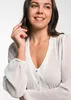 Dirndlbluse Efeu ecru LA Chiffon 38 Produktbild-Vorschau 3