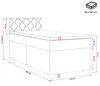 vidaXL Lit boxspring avec matelas gris clair 90 x 190 cm Voir les images du produit 8