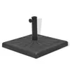 vidaXL Stojan na slunečník Resin Square Black 19 kg Náhled obrázku produktu 2