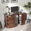 HOMCOM Bureau avec rangement, table informatique 120 x 50 Voir les images du produit 2
