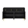 Sideboard mit goldenen Griffen und Beinen 4 Schubladen Produktbild-Vorschau 3
