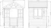 Kinderspielhaus 'Lulä' Spielhütte 130x115x101 cm Holz Produktbild-Vorschau 3