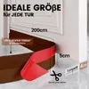 Türdichtung selbstklebend Zugluftstopper Tür 200cm Produktbild-Vorschau 3