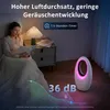 HOMCOM věžový ventilátor bez lopatek, do ložnice, bílý Náhled obrázku produktu 5