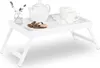 Relaxdays Betttablett Bambus, klappbare Beine, erhöhter Produktbild-Vorschau 1
