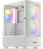 A white computer case with RGB fans. Podgląd zdjęcia produktu