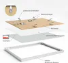 An exploded view diagram showing the components of a picture frame. Produktbild-Vorschau