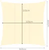 Tenda da sole quadrata 3,6x3,6 m per una protezione Anteprima dell’immagine prodotto 2