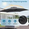 Slnečník COSTWAY 300 x 300 cm, slnečník s kľukou, otočný o Náhľad obrázku produktu 4