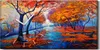 Leinwand Uhr Küche Wohnzimmer Bild 60x30 Malen von Park Produktbild-Vorschau 1